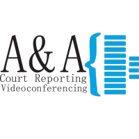 A & A Court Reporting Logo